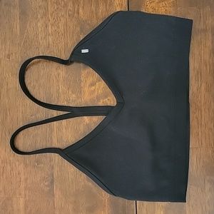 NoBull black v-neck sports bra